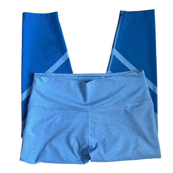 Aerie Color-block 7/8‎ Multi-Blue Leggings Size XL - Picture 5 of 8